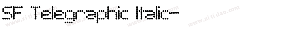 SF Telegraphic Italic字体转换